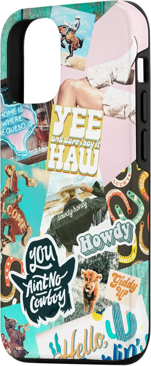 iPhone 12/12 Pro Case - Western Cowgirls Howdy Giddy-up Boho Aesthetics Country Chic