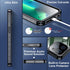 SPIDERCASE iPhone 13 Pro Case, Waterproof with Built-in Lens & Screen Protector, Heavy Duty Protection, Black/Clear