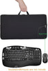 Portable Neoprene Keyboard and Mouse Case Bag, Shockproof Dustproof for Logitech MK570/MK550 Wireless Wave K350 Combo