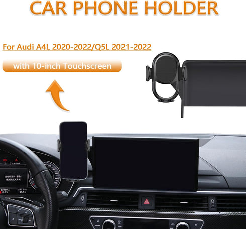 Car Phone Holder for Audi 2020-2024 S4/S5/RS4/RS5/Audi A4 2020-2024/A5 2021-2023/Q5 2021-2024 Accessories, Hands Free