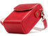 MegaGear Leather Camera Case with Strap for Panasonic Lumix DC-ZS80, DC-ZS70, DMC-LX10, DMC-ZS60, DMC-ZS100, Red
