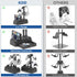 KDD Headset Headphone Stand with Drawer - Rotatable & Detachable Controller Holder for Desk - Multifunctional Organizer