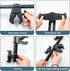 SnowTing 360 Universal Dual Phone Holder with Crab Clamp, Rotation Adjustable Clip Stand Smartphone Tripod Mount