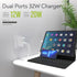 USB C Charger, MANTO 30W 2 Port PD Fast Charger with 20W USB-C Power Adapter, Foldable International Travel Adapter with UK US EU Australia Plug for iPhone, iPad, Galaxy, and More