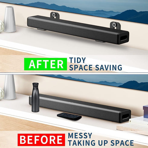 notiela 2 Pack Universal Soundbar Mount Shelf for Samsung, Sony, LG, Vizio, Bose, and More