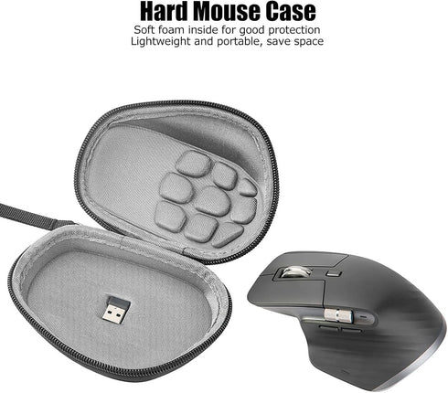 ASHATA Travel Hard Case for Logitech MX Master 3 Mouse, Waterproof Shockproof Carrying Case, Portable Storage