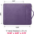 RAINYEAR 14 Inch Laptop Sleeve Case, Waterproof Handbag with Handle Strap, Padded Briefcase for 14" Notebook, Purple