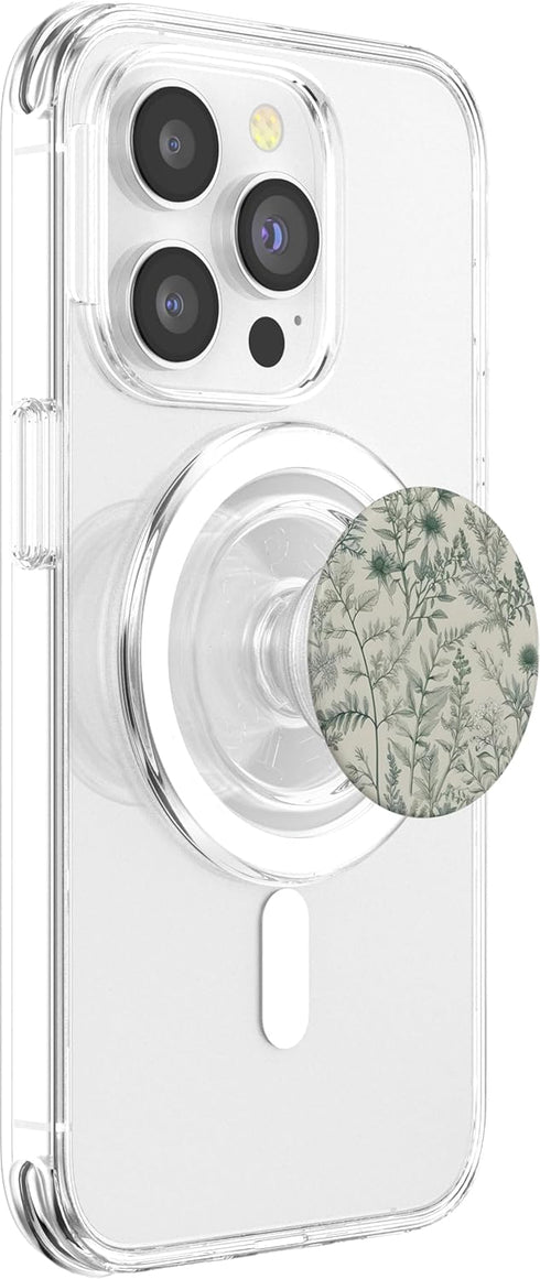 Floral Sage Garden Design Sage Garden Green Floral PopSockets PopGrip for MagSafe