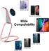 Phone Ring Holder Finger Kickstand, 360° Rotation Metal Grip for Magnetic Car Mount, Compatible with Most Smartphones