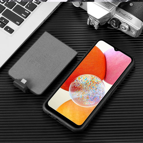 Extended Battery Charging Case for Galaxy A24, 5000mAh Rechargeable External Power Bank Charger Case (Black)