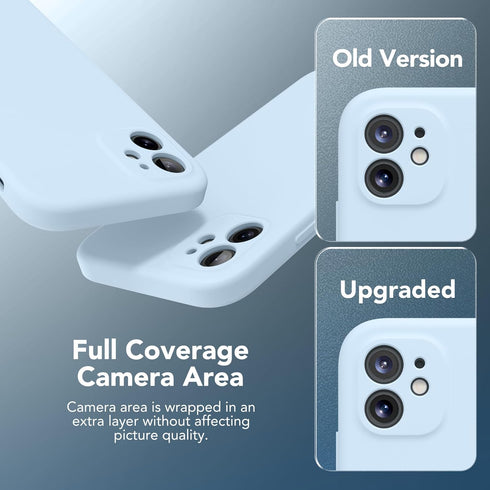 Light Blue iPhone 11 Case, Slim Shockproof, MagSafe Compatible, Full Camera Protection, Includes 2 Screen Protectors.