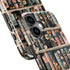 Goodon 16 for iPhone Case Cute,Aesthetic Vintage Bookshelf with Floral,Compatible with Magsafe,Trendy Wildflower Unique