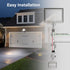 240-Degree Replacement Motion Detector - Adjustable Time & Detection Sensitivity for Security Floodlight, White