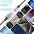 TAKAGI 3-Pack USB Type C Cable 6ft, 3A Fast Charging, Nylon Braided, Compatible with Galaxy S20, iPhone 15/15 Pro Max.