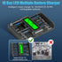 CITYORK 16 1.2V Bay Rechargeable Battery Charger Smart LCD Display for AA AAA C D Ni-MH Ni-CD Rechargeable Batteries