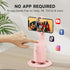 Auto Face Tracking Tripod, 360° Rotation Auto Tracking Phone Holder with Remote and Gesture Control