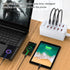USB Charger 10-Ports, USB Charging Station for Multiple Devices, Power Hub Strip, Smart Plug Charging Dock for iPhone