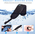 Sleep Headphones Black - Update Wireless 3D Eye Mask with Ultra-Thin HD Stereo Speakers for Side Sleepers, Travel