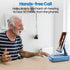JTEMAN Cell Phone Stand with Bluetooth Speaker, HD Stereo Sound & Anti-Slip Base, Foldable Adjustable Desktop Phone