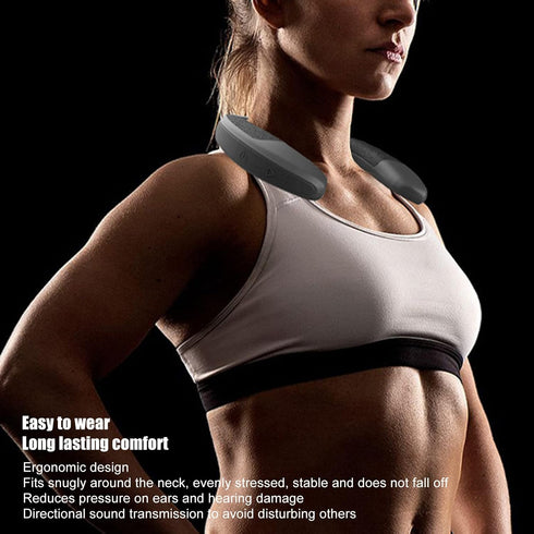 Neckband Speaker - Superior Sound Quality, Ergonomic Design, HD Hands-Free Call, Supports Memory Card