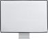 27-28" kwmobile Monitor Cover Compatible with Monitor - Dust Cover Computer Screen Protector - White