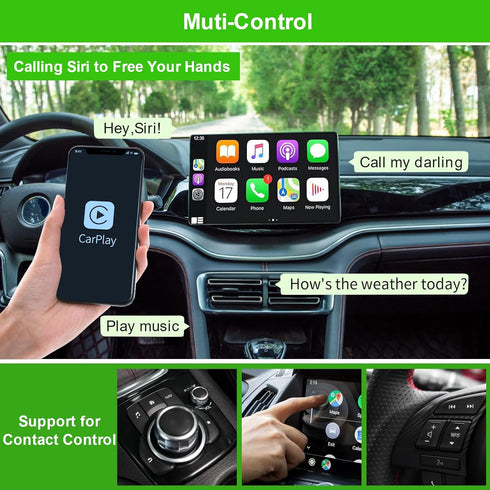 Wireless CarPlay Adapter for iPhone, Fast & Stable Wired to Wireless CarPlay Dongle, Fits Apple iOS 10+ and 2015 Cars