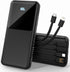 ZUOGGPET Portable Charger with Built in Cables, Power Bank with Cords Wires, Slim