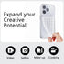 Silicone Double-Sided Suction Phone Case Detachable Mount - Hands-Free, Easy to Clean, Baby Pink