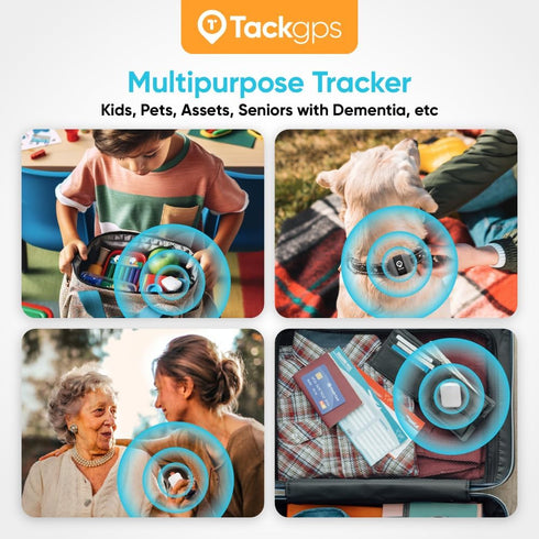 Tack GPS Tracking Device, 30 Days Battery Life, FCC Certified for Kids, Pets, Elderly, and Vehicles