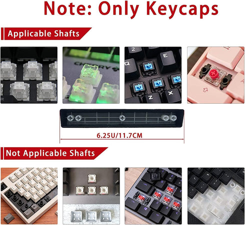 PBT Keycaps 60 Percent, 61 Keycaps OEM Profile Custom Keycaps with Key Puller for Cherry MX Switches