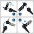 2-Wire K-Plug Earpiece Walkie Talkie Headset with Mic, Transparent Acoustic Tube for KENWOOD, Baofeng, Retevis Radios