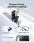 Baseus 45W 10000mAh Pack 17 16 S25 S24 Ultra Slim Power Bank Built-in USB-C Cables, CCC Certified Portable Charger