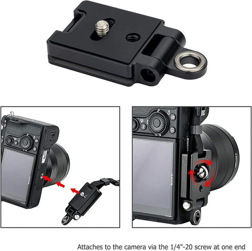Kiorafoto 40MM Universal Arca Swiss Quick Release Plate with 1/4"-20 Screw for Tripod Ball Head