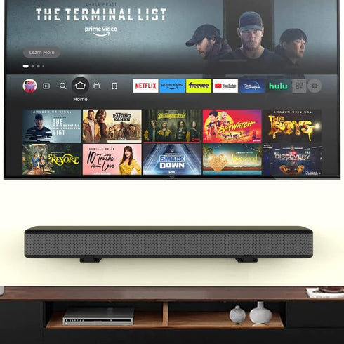 Soundbar Mount | Works with All Soundbar Including Samsung, Sony, Vizio, LG, & More | Depth Adjustable Sound Bar Mounts Under TV Bracket