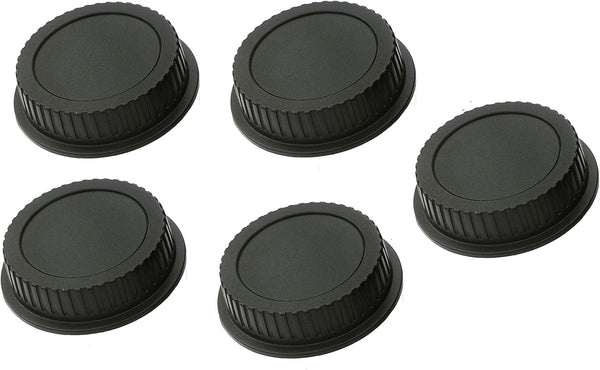 (5 Packs) Canon EF EFS Mount DSLR Lens Rear Cover Cap, Dust Protective Rear Cap for EOS EF Lens