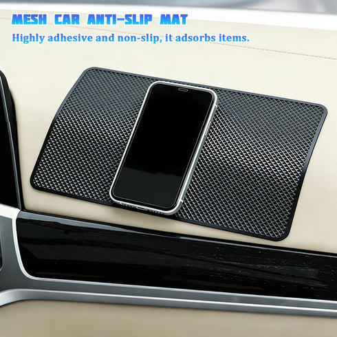 SWPHRT 11.02" 6.5" Car Dashboard Non Slip Mat, Multifunctional Anti Slide Sticky Dash Pad for Cell Phone Keys Glass