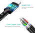 USAMS 2Pack Multi Charging Cable Charger Cord 10ft/3m Nylon Braided 4 in 1 USB Adapter for Phone/Galaxy and More