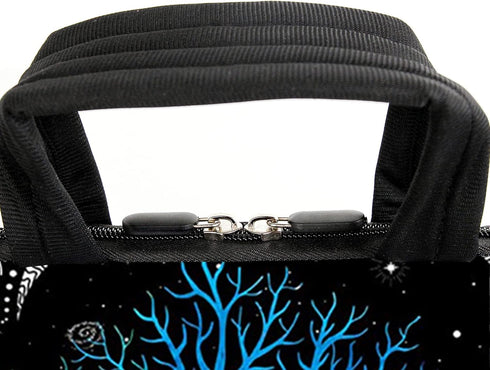 AMARY 13" 13.3" Laptop Sleeve Chromebook Case with Adjustable Shoulder Strap and Accessory Pocket (Colorful Tree)
