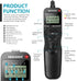 Neewer Digital Timer Remote Shutter Release Trigger for Nikon D90 D600 D610 D3100 D3200 D3300 D5000 D5100 D5200 D5300