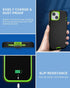 iPhone 13 Case (6.1") with 2 Tempered Glass Screen Protectors, Heavy Duty Military-Grade Full Body Drop Protection