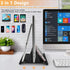 Vertical Laptop Stand Holder, ABS Organizer with Adjustable Dock for PC up to 17.3 inches, MacBook, Phone, Black