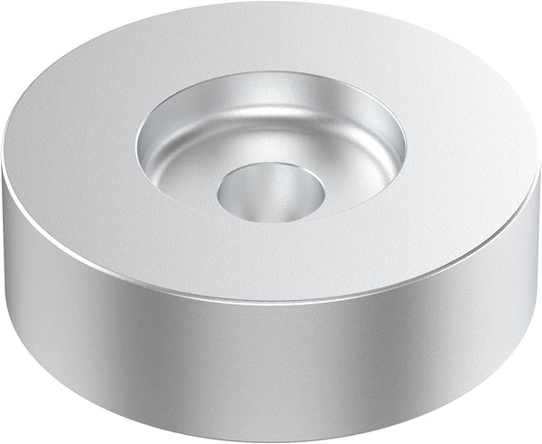 DIGITNOW 45 RPM Adapter for 7 Inch Vinyl Record Players and Technics Turntables, Solid Aluminum Dome Silver