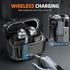 Samsung Galaxy Buds 3 & Buds 3 Pro Case, Full Body Shockproof Hard Shell Protection with Secure Lock Clip & Cleaning Kit