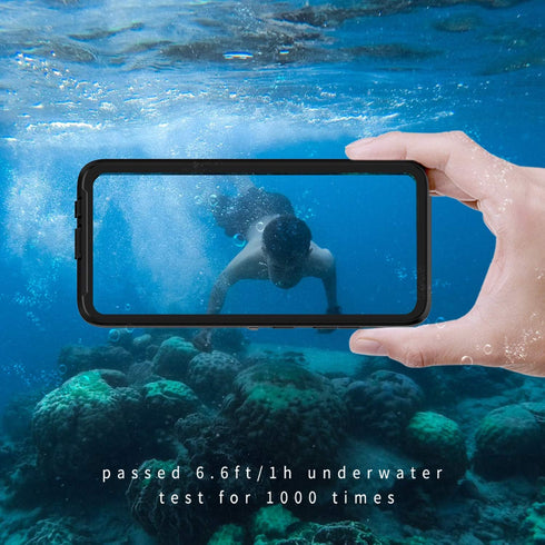 Lanhiem for Samsung Galaxy A51 Case, IP68 Waterproof Dustproof with Built-in Screen Protector, Heavy Duty Phone Case