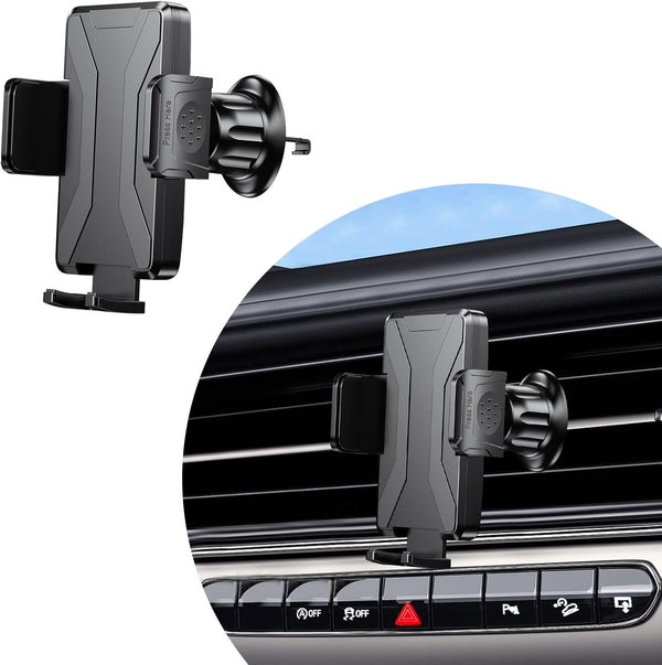 KVAEY Car Phone Holder Mount, Durable Anti-Slip Car Cellphone Holder with a Metal