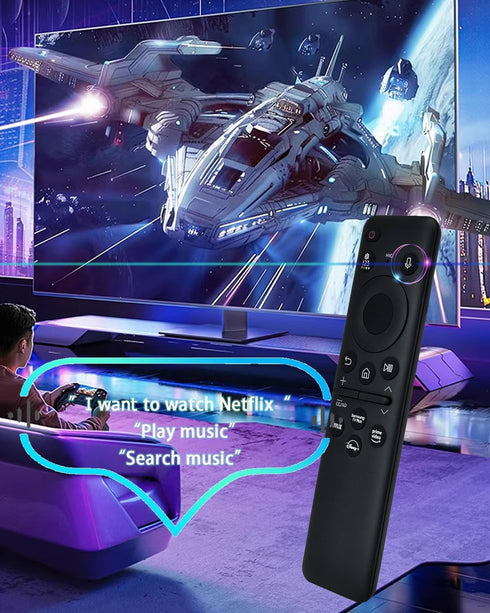 ????????-???????????? ?????????????? Solar Voice Remote Control for Samsung TV, Compatible with BN59-01432A