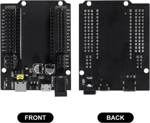 6pcs ESP32 GPIO Breakout Board 30Pins ESP32 Development Board Type-C USB and Micro USB CH340C WiFi+Bluetooth Ultra-Low Power Dual Core ESP32-DevKitC-32 ESP-WROOM-32 Expansion Board by ACEIRMC
