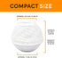 Homepod Mini Speaker Dust Cover, Mesh Speaker Cloth Smart Cover with Charging Hole, High-Grade Nylon (White-1Pcs)