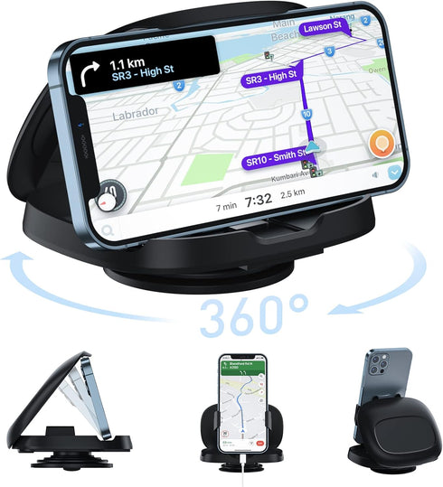 JOYEKY Cell Phone Holder for Car, Vertical Horizontal Car Phone Mount with 360