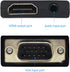 VGA to HDMI Converter 1080P Adapter with Audio Cable and USB Cable for PC Laptop to HDTV